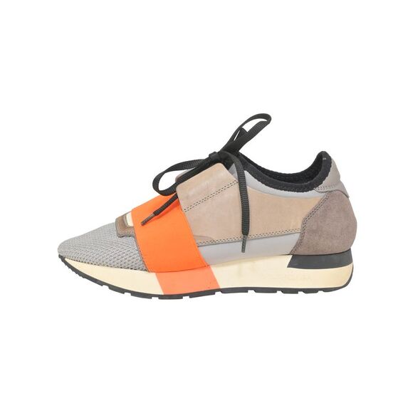 Balenciaga Race Runner Sneaker in Multicolor Leather And Suede